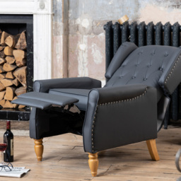 Artemis Home Galena Grey Manual Recliner Chair - Size: Single - Wilko - thumbnail 4