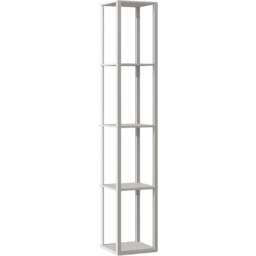 HOMCOM 4 Shelf Grey RGB LED Floor Lamp with Remote - Size: 15 x 34 x 50cm - Wilko