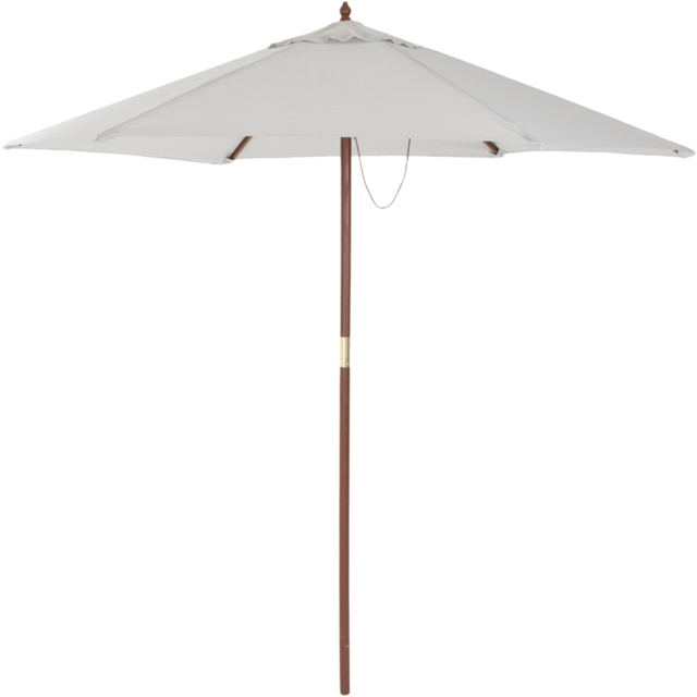 Charles Bentley Grey Wooden Parasol 2.4m - Size: 2m - Wilko - image 1