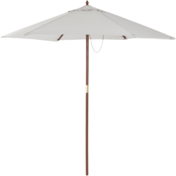 Charles Bentley Grey Wooden Parasol 2.4m - Size: 2m - Wilko - thumbnail 1