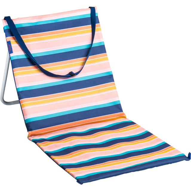 Summerhouse by Navigate Riviera Stripe Foldable Chair with Carry Handle - Size: 57 x 53 x 5cm - Multi - Wilko - image 1