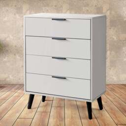Julian Bowen Alba 4 Drawer Wide Silk Grey Chest of Drawers - Wilko - thumbnail 7