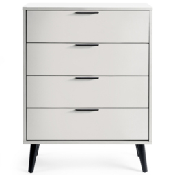 Julian Bowen Alba 4 Drawer Wide Silk Grey Chest of Drawers - Wilko - thumbnail 4