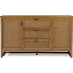 Teamson Home Hatteras 2 Door 3 Drawer Natural Sideboard - Size: 81.28 x 139.7 x 45.72cm - Wilko - thumbnail 4