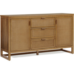 Teamson Home Hatteras 2 Door 3 Drawer Natural Sideboard - Size: 81.28 x 139.7 x 45.72cm - Wilko - thumbnail 3