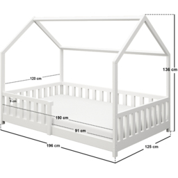 Flair Explorer Small Double White Playhouse Bed - Wilko - thumbnail 7