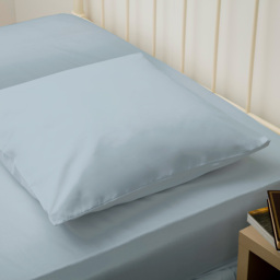 Serene Continental Duck Egg Pillowcase - Size: 27 x 20cm - Blue - Wilko - thumbnail 3