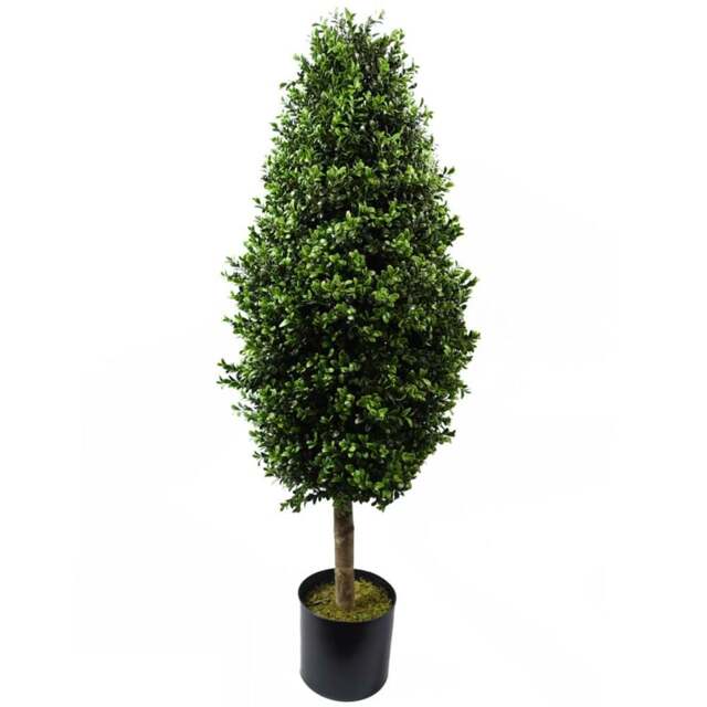Botanik Artificial Buxus Ball Cone Topiary Tree 120cm - Size: 120 x 45 x 45cm - Green - Wilko - image 1