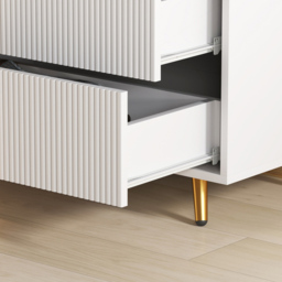 Portland 4 Drawer White Chest of Drawers - Wilko - thumbnail 4