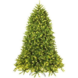 Costway Pre Lit Warm White LED Artificial Christmas Tree 6ft - Green - Wilko - thumbnail 1