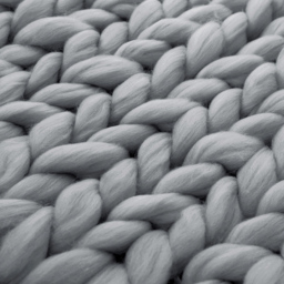 Living and Home Light Grey Chunky Knit Handwoven Throw Blanket 60cm - Wilko - thumbnail 6