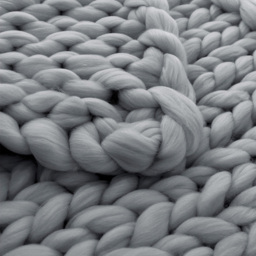 Living and Home Light Grey Chunky Knit Handwoven Throw Blanket 60cm - Wilko - thumbnail 5