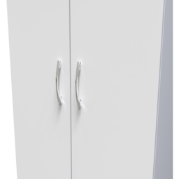 Crowndale Avon 2 Door 2 Drawer White Matt Wardrobe Ready Assembled - Size: 2 Door, 2 Drawer - Wilko - thumbnail 7