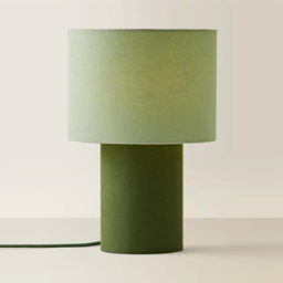 ValueLights Bobby Green Clash Duo Fabric Table Lamp and Bulb - Size: 30 x 20 x 20cm - Wilko - thumbnail 4