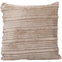 My Home Brooklyn Mink Ribbed Cushion - Size: 60 x 60cm - Wilko