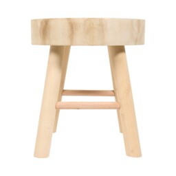 Wood Footstool Natural - Wilko - thumbnail 5