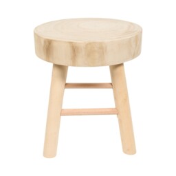 Wood Footstool Natural - Wilko - thumbnail 3