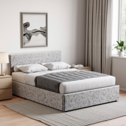 VIDA DESIGNS Veronica King Size Silver Velvet Ottoman Bed - Wilko - thumbnail 6