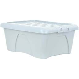 Wham 34L Soft Grey Home Upcycle Storage Box with Lid 5 Pack - Wilko - thumbnail 6