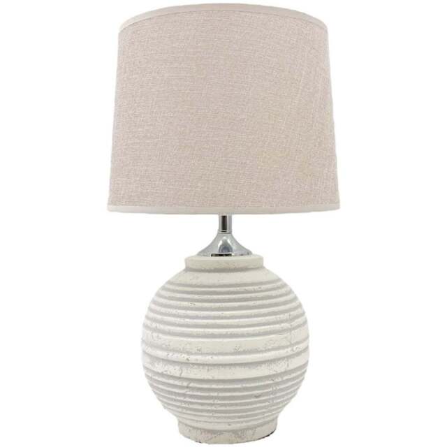 Acacia Home Fabric Shade Table Lamp 44 x 15 x 15 cm - Size: 44 x 15 x 15cm - Multi - Wilko - image 1