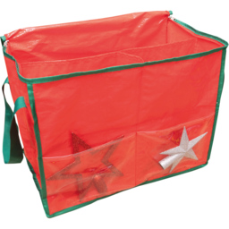 St Helens Storage Bag with Side Pouch - Size: 35 x 45 x 26cm - Red - Wilko - thumbnail 4