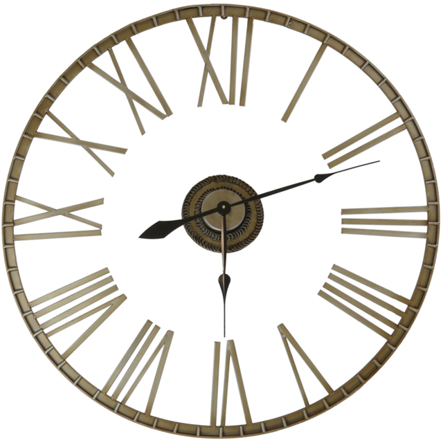 Charles Bentley Bronze Wrought Iron Extra Large Garden Clock 95cm - Metal - Wilko - image 1