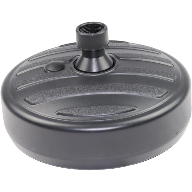 Shatchi Black Heavy Duty Water Sand Fillable Parasol Base Stand 13L - Size: 38 x 38 x 14cm - Wilko - image 1