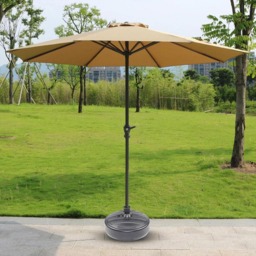 Shatchi Black Heavy Duty Water Sand Fillable Parasol Base Stand 13L - Size: 38 x 38 x 14cm - Wilko - thumbnail 3