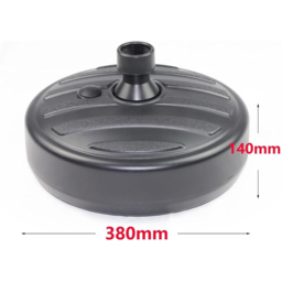 Shatchi Black Heavy Duty Water Sand Fillable Parasol Base Stand 13L - Size: 38 x 38 x 14cm - Wilko - thumbnail 7