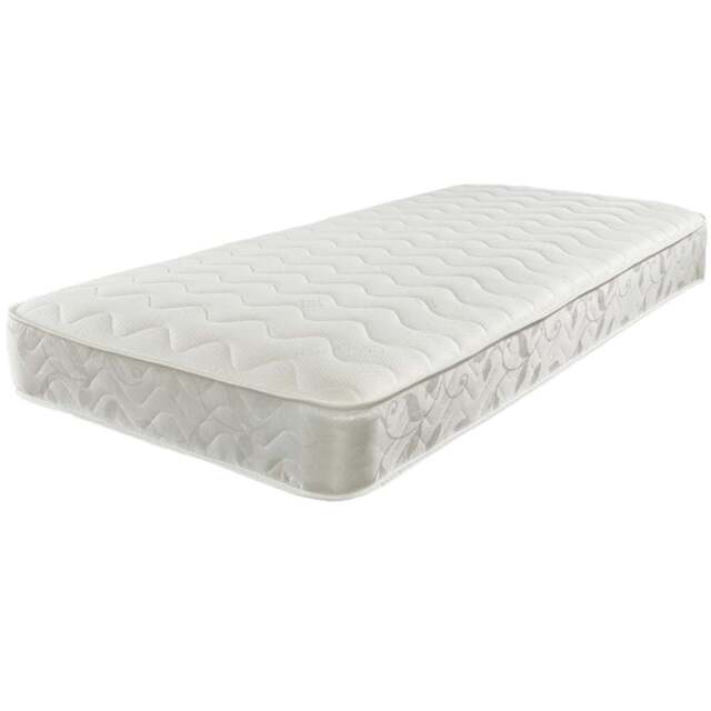 Starlight Beds Single Hybrid Memory Foam and Open Coil Spring Mattress - White - Wilko - image 1