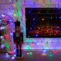 The Christmas Workshop 100 LED Multicolour Net String Light - Wilko - thumbnail 5
