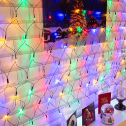 The Christmas Workshop 100 LED Multicolour Net String Light - Wilko - thumbnail 4