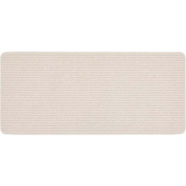 My Mat Ivory Sculptured Waffle Texture Washable Runner 67 x 150cm - Cream - Wilko - image 1