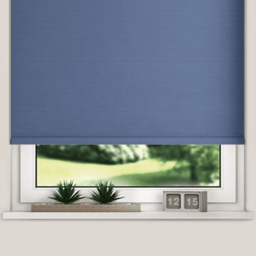 New Edge Blinds Blackout Roller Blinds Navy 130cm - Size: W 130cm x D 165cm - Blue - Wilko - thumbnail 4