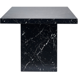 Julian Bowen Rome 6 Seater Marble Effect Dining Table Black - Wilko - thumbnail 5