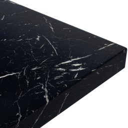 Julian Bowen Rome 6 Seater Marble Effect Dining Table Black - Wilko - thumbnail 6