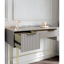 CARME Home Lara Mocha Dressing Table - Size: 36 x 56 x 120cm - Grey - Wilko - thumbnail 5