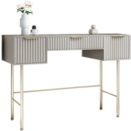 CARME Home Lara Mocha Dressing Table - Size: 36 x 56 x 120cm - Grey - Wilko - thumbnail 3