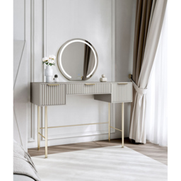 CARME Home Lara Mocha Dressing Table - Size: 36 x 56 x 120cm - Grey - Wilko - thumbnail 7