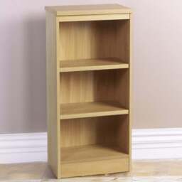 R White Cabinets 3 Shelf Classic Oak Mid Height Bookcase - Brown - Wilko - thumbnail 1