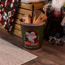 Merry Mail Santa BucketGreen - Santa's Chalet - Wilko - thumbnail 2