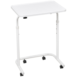 Living and Home White Adjustable Mobile Side Table - Size: 71.5 x 46 x 34cm - Wilko - thumbnail 3