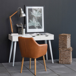 Florence Neptun 3 Drawer White Office Desk - Furniture To Go - Wilko - thumbnail 6