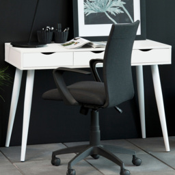 Florence Neptun 3 Drawer White Office Desk - Furniture To Go - Wilko