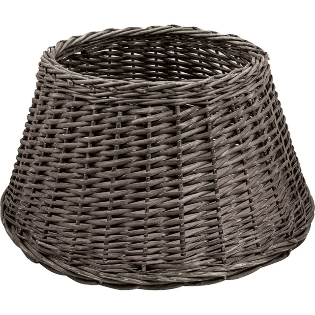 St Helens Small Wicker Christmas Tree Skirt - Size: 280 x 570 x 570cm - Brown - Wilko - image 1