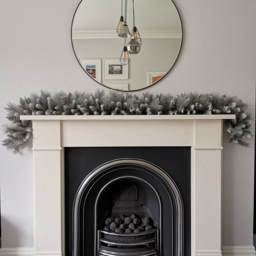 Samuel Alexander Silver Christmas Garland with Glitter Tips 180cm - Size: 6ft - Premier Decorations Ltd - Wilko - thumbnail 3