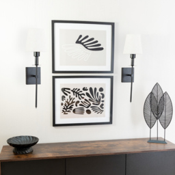 ValueLights Kincaid Black Easy Fit Rechargeable LED Wall Light 2 Pack - Wilko - thumbnail 3