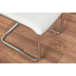 Furniturebox Molini Fontana 4 Seater Dining Set Grey Gloss White and Chrome - Wilko - thumbnail 7