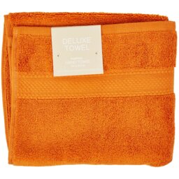 Deluxe Hand Towel - Pumpkin - Wilko - thumbnail 1