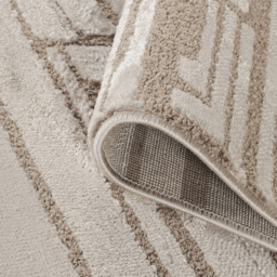Desire Rugs Hamilton Mocha Bold Geometric Rug 60 x 220cm - Size: 220 x 60 x 1.3cm - Brown - Wilko - thumbnail 4